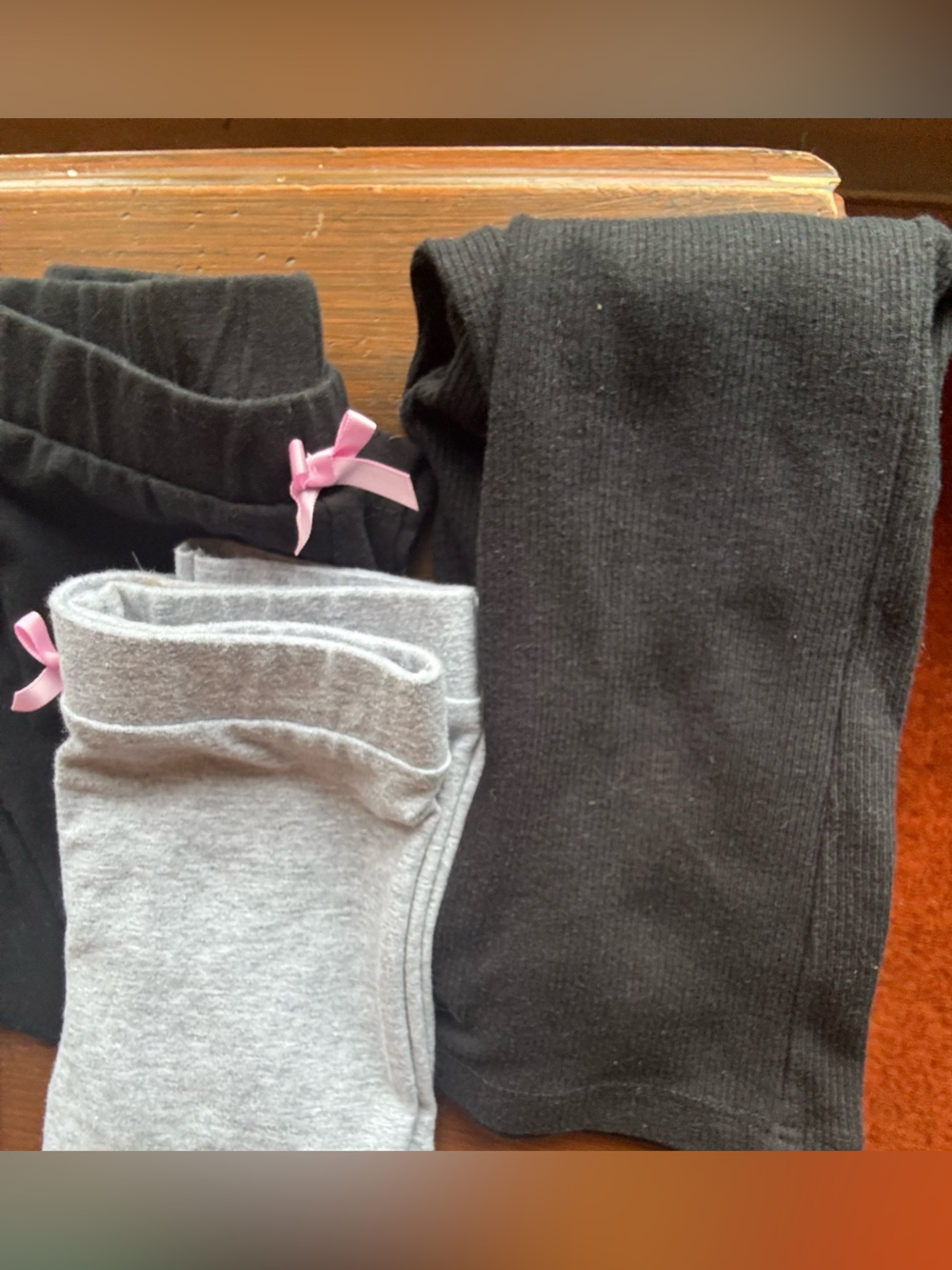 4pr 18MO pants/leggings, see description- never worn. BUNDLE&SAVE